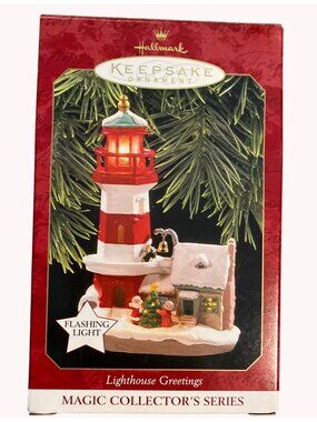 Hallmark 1997 Keepsake Ornament Lighthouse Greetings Magic Collectors Series